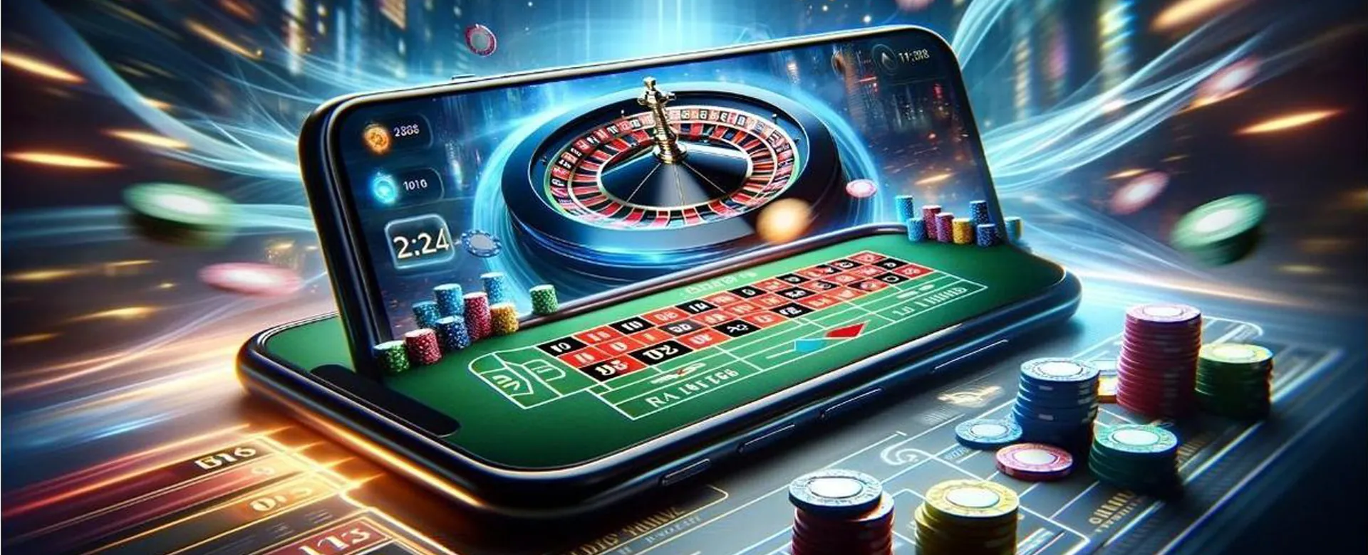 Jiliwin 777 online casino background with vibrant lights and gaming elements